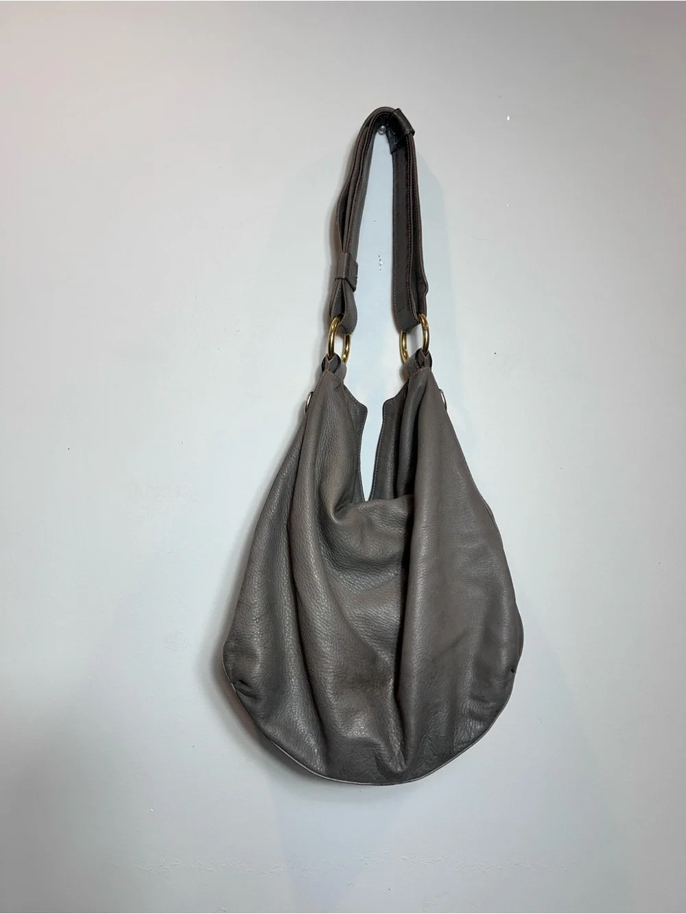 2000s Tom Ford Gucci G Wave Hobo Grey bag